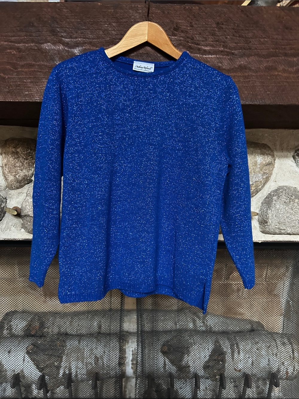Metallic Blue Sweater